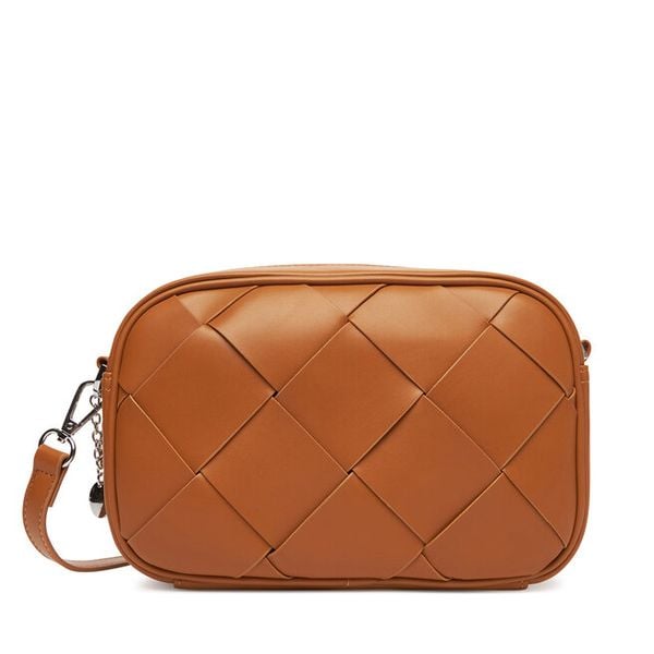 Torebka JENNY. Brązowe listonoszki damskie Jenny, bez wzorów, bez dodatków. Za 99.99 zł.