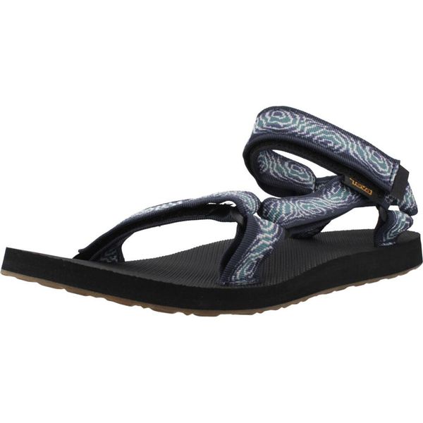Sandały TEVA M ORIGINAL UNIVE Niebieski. Niebieskie sandały męskie Teva, z tkaniny, bez zapięcia. Za 229.99 zł.