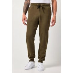 Męskie Spodnie dresowe ściągane sznurkiem nowoczesny krój do roz. 8XL. Brązowe spodnie dresowe męskie JAY-PI, bez wzorów, z bawełny. Za 239.99 zł.