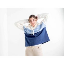 Damska bluza jeździecka z kapturem Le Sabotier Edgard. Niebieskie bluzy z kapturem damskie LE SABOTIER, m. Za 532.50 zł.