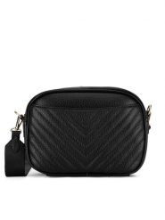 JENNY Torebka JNY-M-025-07 Czarny. Czarne listonoszki damskie Jenny, bez wzorów, z tworzywa sztucznego, bez dodatków. Za 109.99 zł.