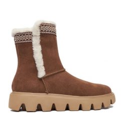 Śniegowce Rieker. Brązowe śniegowce damskie Rieker. Za 429.99 zł.