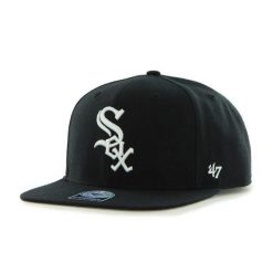 Czapka z daszkiem do baseballu '47 Mlb Chicago White Sox Captain czarna. Czarne czapki męskie 47 Brand, bez wzorów. Za 179.00 zł.