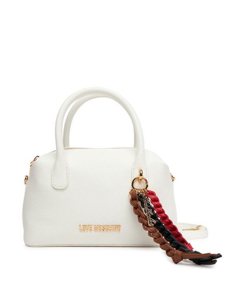 LOVE MOSCHINO Torebka JC4305PP0MK1110A Biały. Białe torebki klasyczne damskie Love Moschino, bez wzorów, ze skóry, bez dodatków. Za 679.99 zł.