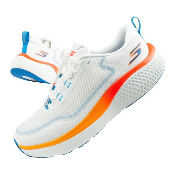 Buty sportowe lekkie wygodne męskie Skechers Go Run. Białe buty sportowe na co dzień męskie Skechers, bez zapięcia. Za 339.00 zł.
