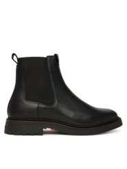 Tommy Hilfiger Sztyblety Comfort Lwt FM0FM05591 Czarny. Czarne sztyblety męskie Tommy Hilfiger, ze skóry, bez zapięcia. Za 559.99 zł.