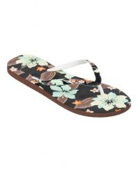 Sandały dla Kobiety PORTOFINO III Multicolore. Zielone sandały damskie Roxy, bez wzorów, z gumy, bez obcasa. Za 129.99 zł.