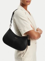 Guess Torebka NoelleII HWZG96 72180 Czarny. Czarne torebki klasyczne damskie Guess, z aplikacjami, ze skóry, bez dodatków. Za 384.99 zł.