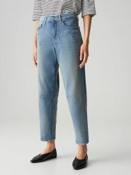 OPUS Dżinsy "Melly" - Barrel fit - w kolorze błękitnym rozmiar: 36/L28. Niebieskie jeansy damskie Opus, z podwyższonym stanem. Za 254.95 zł.