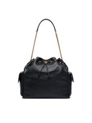 Tory Burch Torebka Charlie 185830 Czarny. Czarne torebki klasyczne damskie Tory Burch, bez wzorów, ze skóry, bez dodatków. Za 3,509.00 zł.
