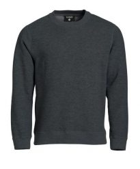 Clique Classic Roundneck bluza z okrągłym dekoltem antracyt melanż. Szare bluzy bez kaptura męskie CLIQUE, s, z bawełny. Za 191.75 zł.