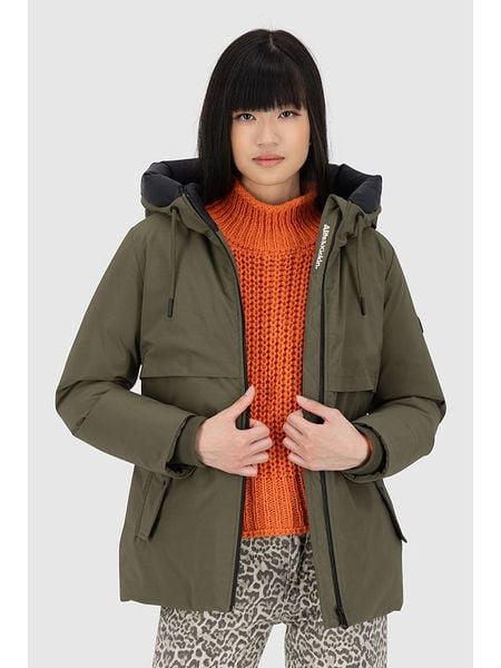 Alife and kickin Kurtka zimowa "CicelyAK" w kolorze khaki rozmiar: L. Brązowe kurtki damskie Alife and Kickin, na zimę, l, bez wzorów, z puchu, bez kaptura. Za 433.83 zł.