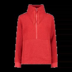 Bluza damska turystyczna CMP 32P3806. Czerwone bluzy bez kaptura damskie CMP, l, z polaru. Za 301.00 zł.