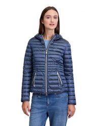 CARTOON Kurtka przejściowa w kolorze granatowym rozmiar: 40. Niebieskie kurtki damskie Cartoon, bez wzorów, bez kaptura. Za 135.17 zł.