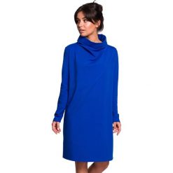 Sukienka w kolorze niebieskim. Niebieskie sukienki damskie Be Wear, l, bez wzorów, bez kołnierzyka, bez ramiączek, maxi. Za 159.95 zł.