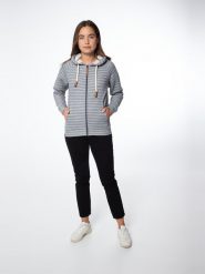 Bluza damska Protest NXGJANNU full zip hoody. Szare bluzy z kapturem damskie Protest, m, z bawełny. Za 259.99 zł.