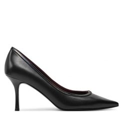 Szpilki Tory Burch. Czarne szpilki Tory Burch, bez wzorów, bez obcasa. Za 919.99 zł.