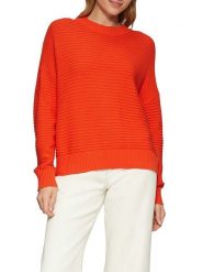 S.Oliver Sweter w kolorze pomarańczowym rozmiar: 42. Pomarańczowe swetry klasyczne damskie S.Oliver, s, prążkowane, bez kołnierzyka. Za 108.99 zł.