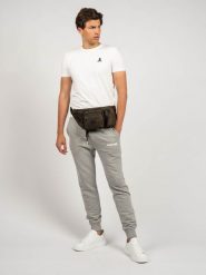 Les Hommes Spodnie "Jogging" | UHJ100-752U | Jogging | Mężczyzna | Szary. Szare spodnie materiałowe męskie Les Hommes, bez wzorów, z bawełny. W wyprzedaży za 199.00 zł.