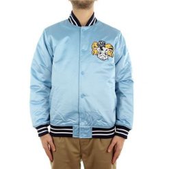 Kurtka męska do koszykówki Mitchell & Ness NCAA University Of North Carolina. Niebieskie kurtki męskie Mitchell & Ness, m, bez wzorów, sportowe, bez kaptura. Za 559.00 zł.