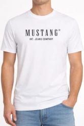 Męski T-Shirt Mustang Style Alex General White 1017996 2045. Białe t-shirty męskie Mustang, m, bez wzorów, bez kołnierzyka. Za 79.99 zł.