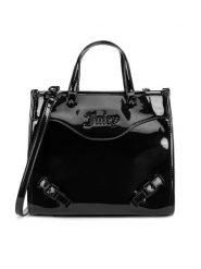 Juicy Couture Torebka BIJXT8646WVP Czarny. Czarne torebki klasyczne damskie Juicy Couture, bez wzorów, bez dodatków. Za 359.99 zł.