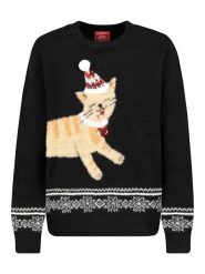 Sublevel Sweter w kolorze czarnym rozmiar: XL. Czarne swetry klasyczne damskie Sublevel, xl, bez kołnierzyka. Za 131.12 zł.