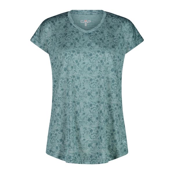 Koszulka damska turystyczna CMP 35N5496. Zielone bluzki sportowe damskie CMP, s, bez kołnierzyka, bez ramiączek. Za 109.99 zł.