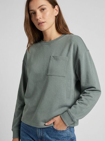 MOSS COPENHAGEN Bluza "Illiana" w kolorze zielonym rozmiar: S/M. Zielone bluzy bez kaptura damskie MOSS COPENHAGEN, m. Za 174.95 zł.
