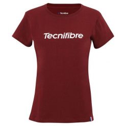 Damski bawełniany T-shirt Tecnifibre Team. Białe t-shirty damskie TECNIFIBRE, bez wzorów, z bawełny, bez kołnierzyka. W wyprzedaży za 99.00 zł.