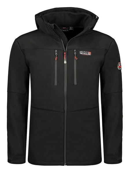 ANAPURNA Kurtka softshellowa "Timmexana" w kolorze czarnym rozmiar: L. Czarne kurtki outdoor męskie ANAPURNA, l, bez wzorów, bez kaptura. Za 165.71 zł.