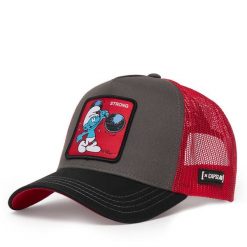 Czapka z daszkiem Capslab. Czerwone czapki z daszkiem damskie CapsLab, bez wzorów. Za 149.99 zł.