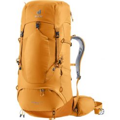 Plecak trekkingowy Deuter Aircontact Lite 50 + 10 - amber/maple. Brązowe plecaki damskie Deuter, bez wzorów. Za 875.99 zł.