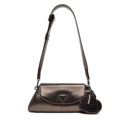Torebka Guess. Szare torebki klasyczne damskie Guess, z aplikacjami, bez dodatków. Za 469.99 zł.