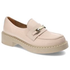 Różowe Półbuty Lemar Eleganckie Damskie Obuwie. Czerwone półbuty damskie Lemar, bez wzorów, ze skóry, eleganckie, bez obcasa, na płaskiej podeszwie. Za 359.00 zł.