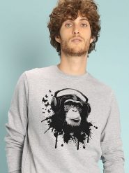 WOOOP Bluza "Creative Monkey" w kolorze szarym rozmiar: XS. Szare bluzy bez kaptura damskie Wooop, xs. Za 109.95 zł.