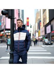 Alpine Pro Kurtka narciarska "Ferer 2" w kolorze granatowo-białym rozmiar: L. Białe kurtki outdoor męskie Alpine Pro, l, bez wzorów, bez kaptura. Za 790.67 zł.