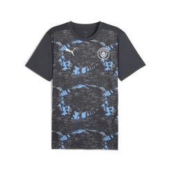 Męska koszulka przedmeczowa Manchester City PUMA Strong Gray Cool Light. Szare t-shirty sportowe męskie Puma, m, bez ramiączek, do piłki nożnej. W wyprzedaży za 224.00 zł.