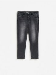 Jeansy slim fit z efektem sprania - szary. Szare jeansy męskie Reserved. Za 139.99 zł.