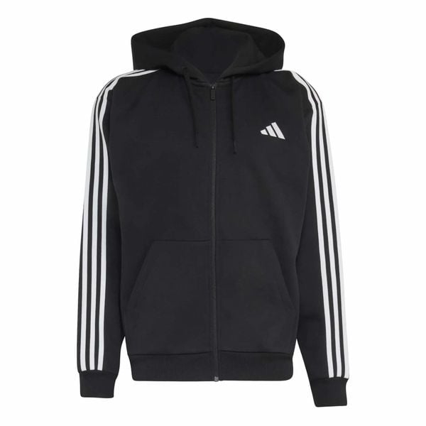Bluza Adidas Sport M 3S Fl Fz Hd Dorośli. Czarne bluzy sportowe męskie Adidas, l, z bawełny. Za 357.99 zł.