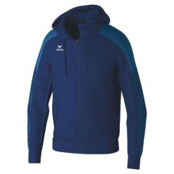 Bluza dresowa z kapturem Erima Evo Star. Niebieskie bluzy z kapturem męskie Erima, z dresówki. W wyprzedaży za 233.25 zł.