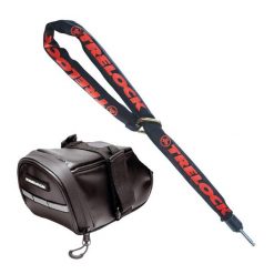 Łańcuch wkładany do blokady ramy ZR 355 o długości 150 cm, z torbą pod siodełko. Czarne torebki klasyczne damskie TRELOCK, bez wzorów, bez dodatków. Za 294.80 zł.