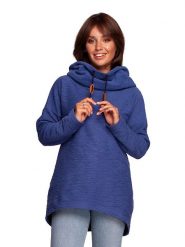 Be Wear Bluza w kolorze niebieskim rozmiar: XL. Niebieskie bluzy z kapturem damskie Be Wear, xl, ze skóry. Za 157.73 zł.