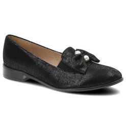 Czarne Półbuty Gamis Damskie Eleganckie Obuwie. Czarne półbuty damskie GAMIS, bez wzorów, eleganckie, bez obcasa, na obcasie. Za 199.00 zł.
