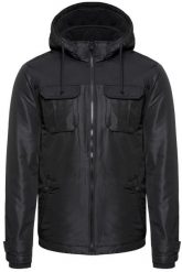 KURTKA JACK & JONES JCOFLICKER JACKET BLACK 12115962. Czarne kurtki męskie Jack & Jones, m, bez wzorów, bez kaptura. Za 169.99 zł.