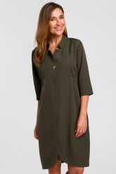 Sukienka marynarka elegancka żakietowa asymetryczna midi zielona. Zielone marynarki i żakiety damskie Stylove, xxl, bez wzorów, biznesowe. Za 329.00 zł.