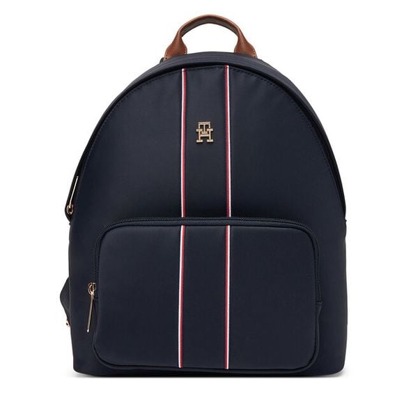 Plecak Tommy Hilfiger. Niebieskie plecaki damskie Tommy Hilfiger, bez wzorów. Za 455.99 zł.