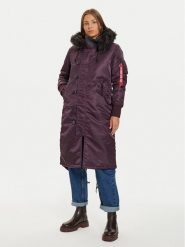 Alpha Industries Parka 198013 Fioletowy Regular Fit. Fioletowe parki damskie Alpha Industries, s, bez wzorów, z syntetyku. Za 719.99 zł.
