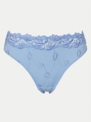Hunkemöller Figi brazylijskie Diva 301191 Błękitny. Niebieskie figi damskie Hunkemöller, l, bez wzorów, z syntetyku. Za 49.99 zł.