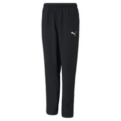 Puma Spodnie Teamrise Sideline Jr 65732903. Czarne spodnie dresowe damskie Puma, bez wzorów. Za 96.99 zł.